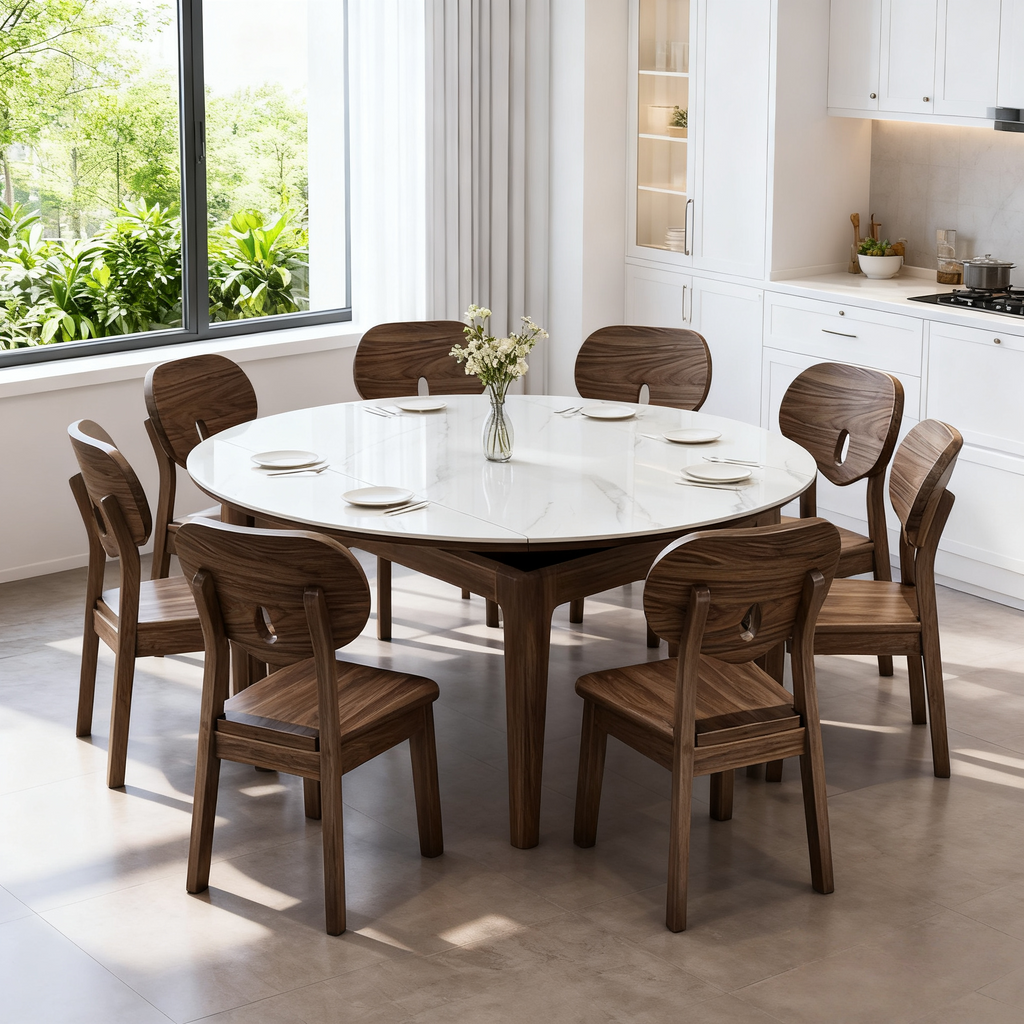 Tavolo in Noce Nero e Laminato