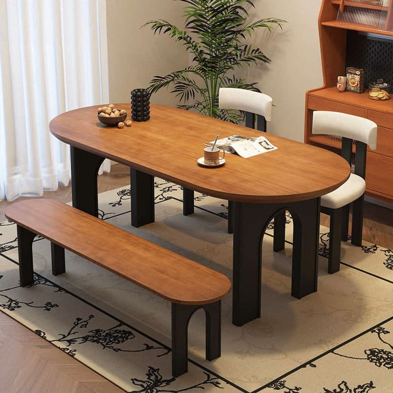 Tavolo in Legno Massello Marrone